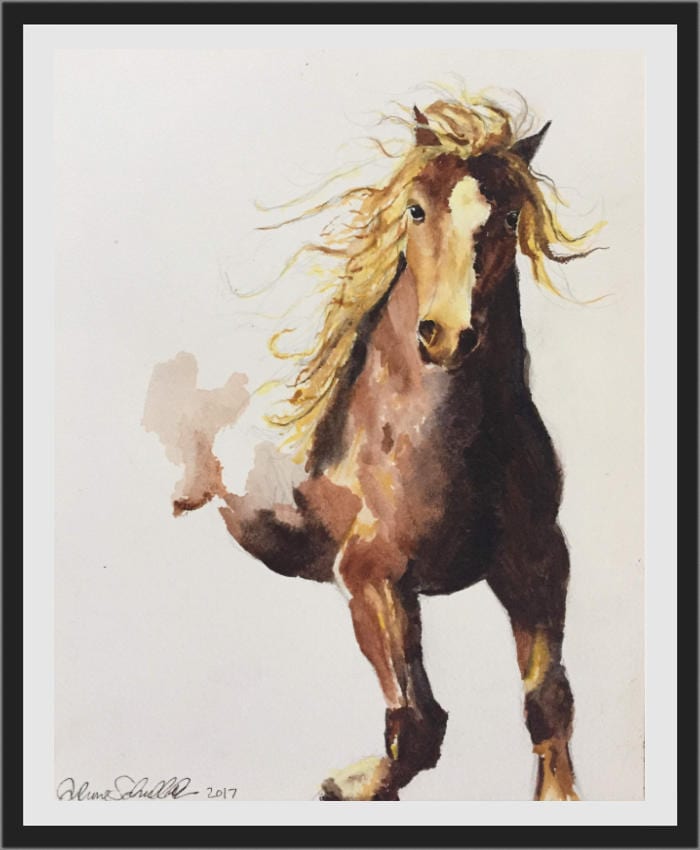 Horse Fabio featured painting